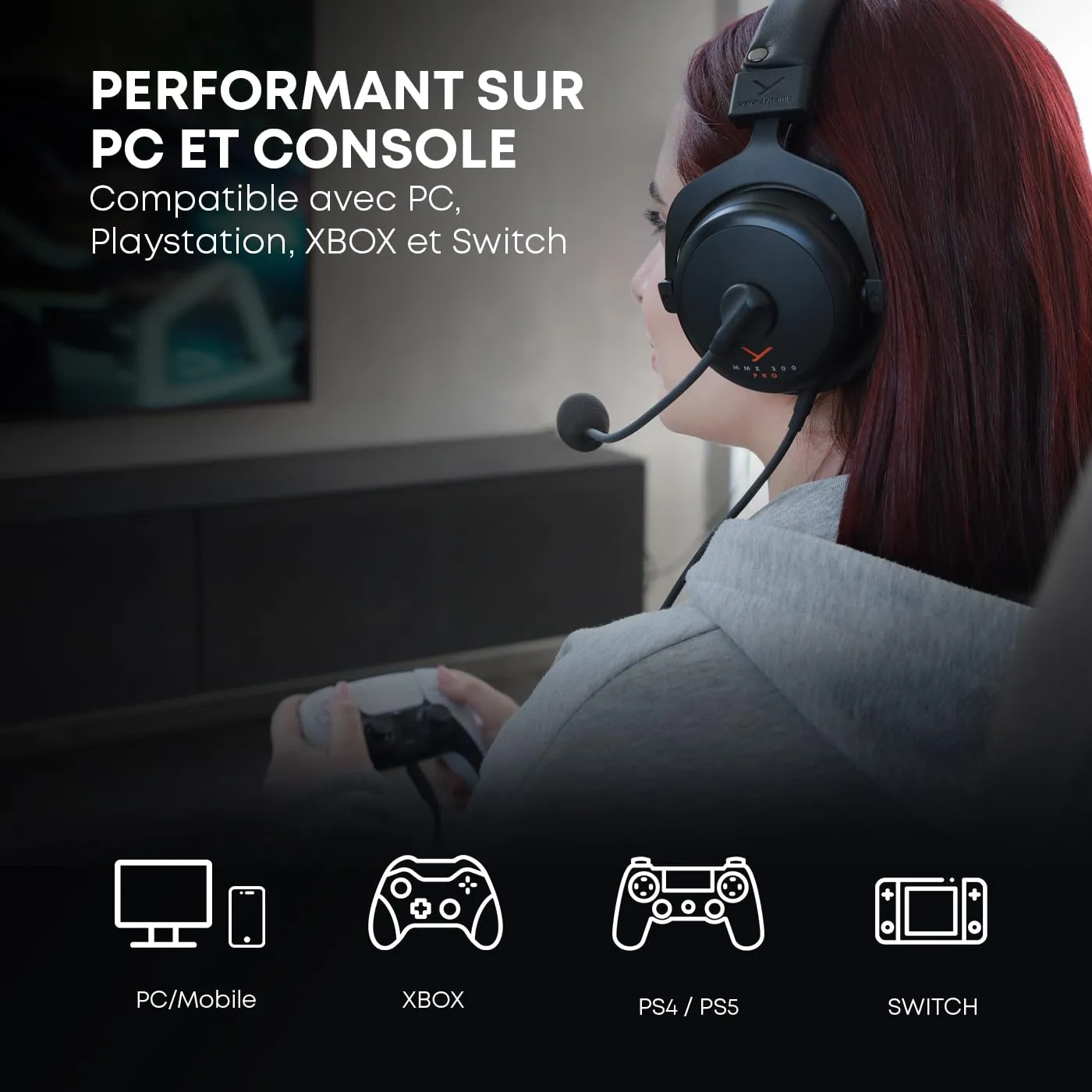 beyerdynamic MMX 300 Pro casque gaming filaire Stellar.45