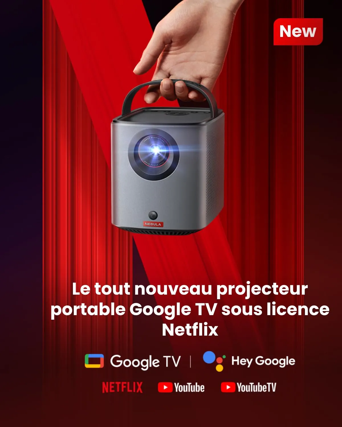Nebula Mars 3 Air vidéoprojecteur 1080p Google TV
