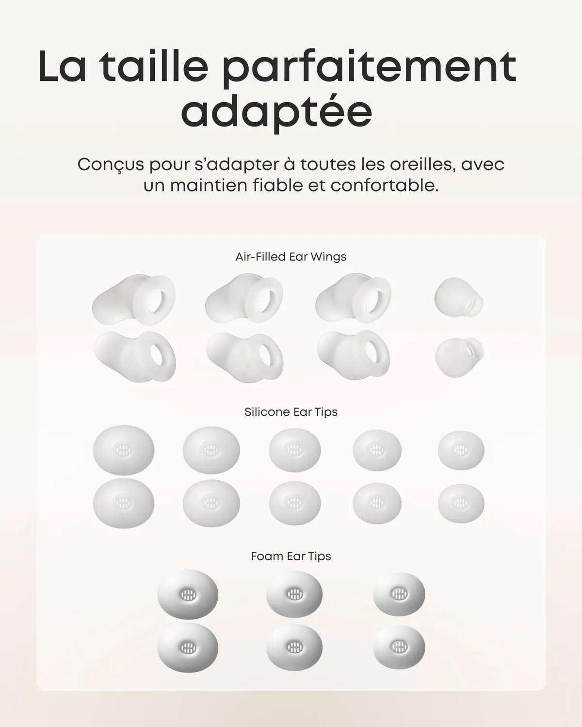 Soundcore Sleep A30 écouteurs sommeil blanc ANC nuit