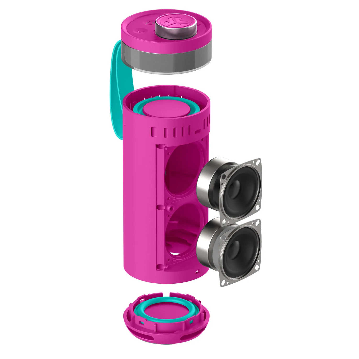 JLab Go Party enceinte Bluetooth rose IP56