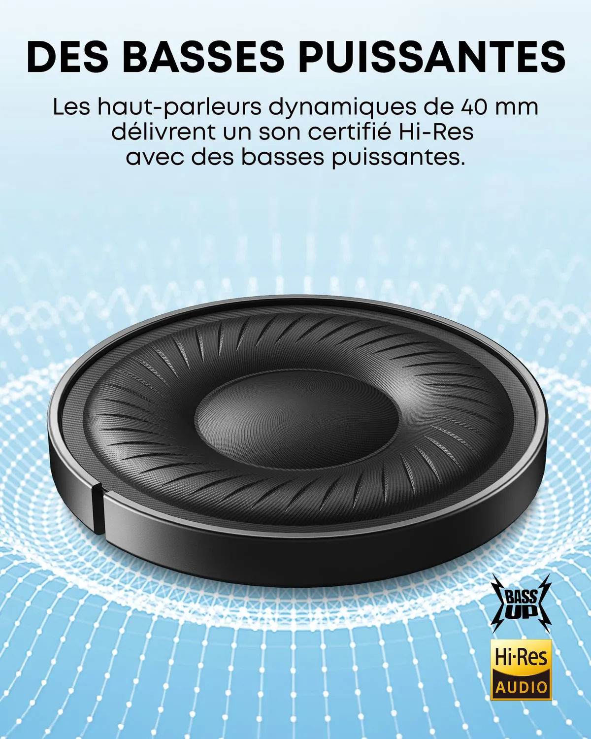 Soundcore Q20i casque Bluetooth blanc ANC