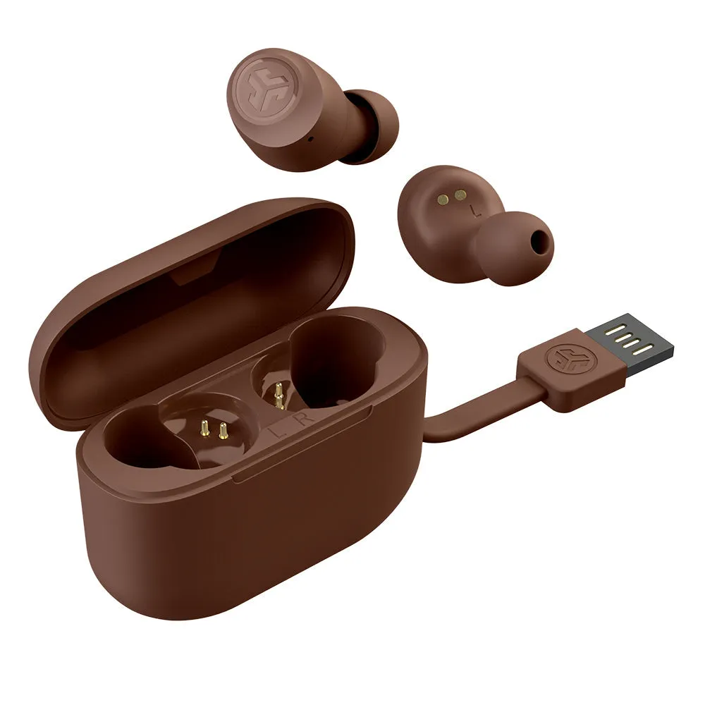 JLab Go Air Tones écouteurs bluetooth beige 32h 15%