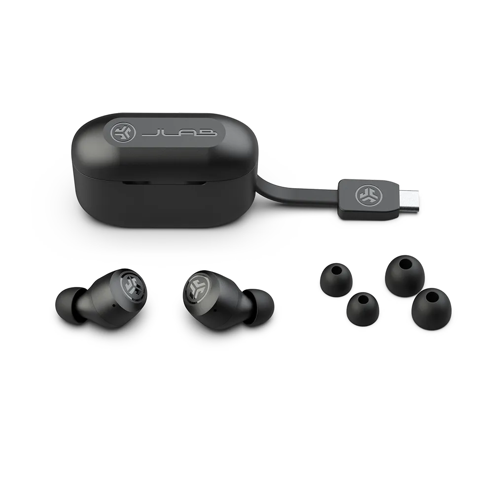 JLab Go Pop+ ecouteurs bluetooth noir 35h