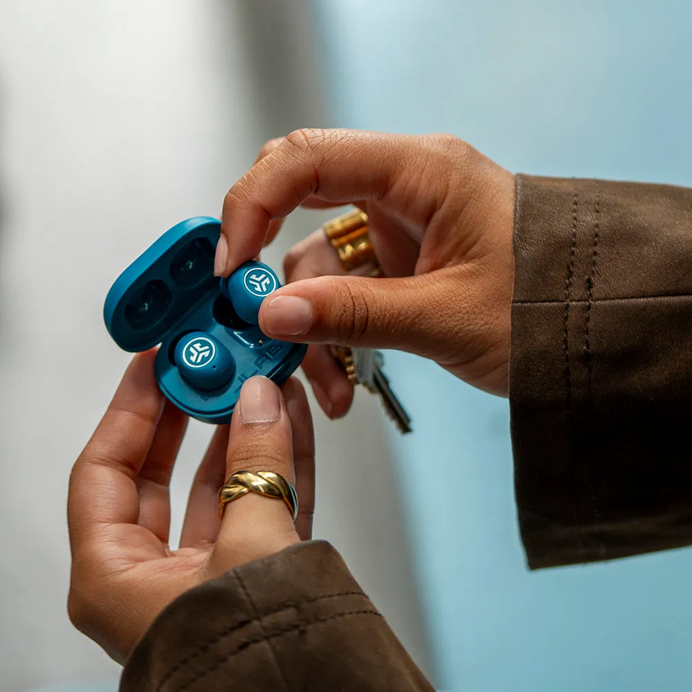 JLab JBuds Mini ANC ecouteurs bluetooth bleu mini ANC