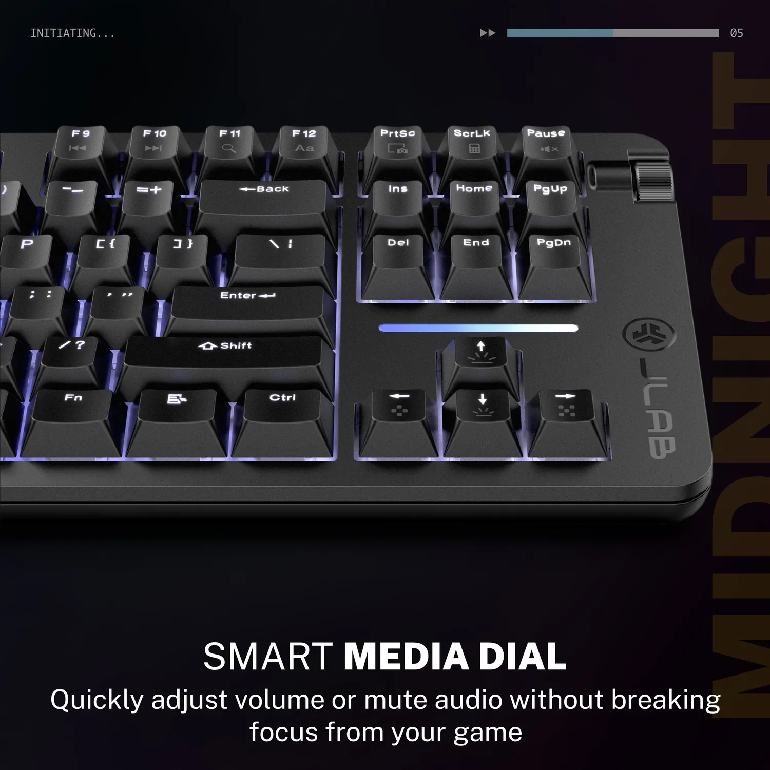 JLab Midnight TKL clavier gaming mécanique noir
