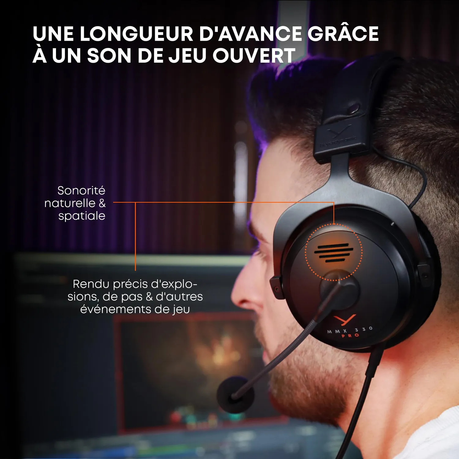 beyerdynamic MMX 330 Pro casque gaming ouvert filaire
