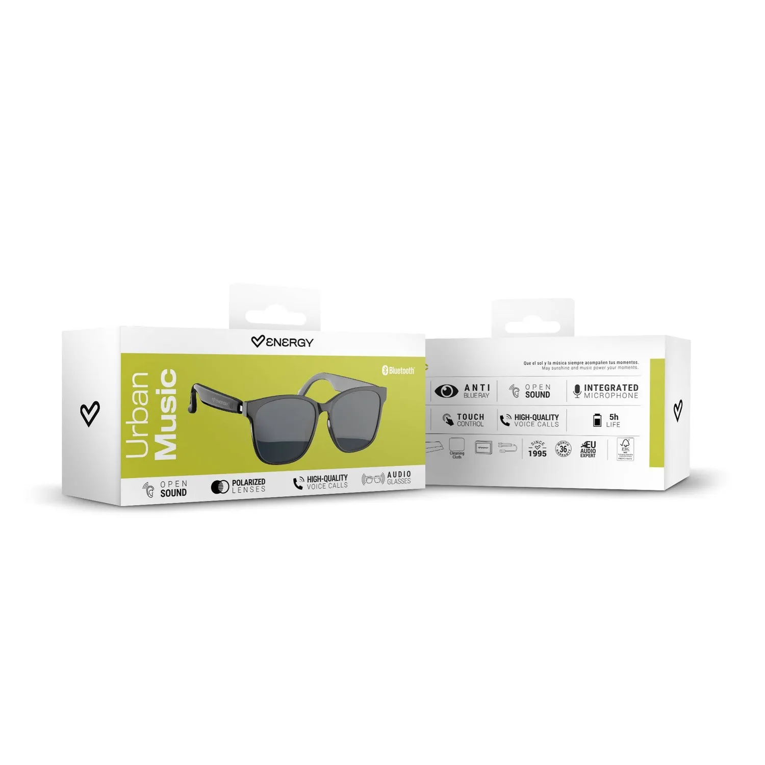 Energy Sistem Urban Music Tortoise lunettes bluetooth noir