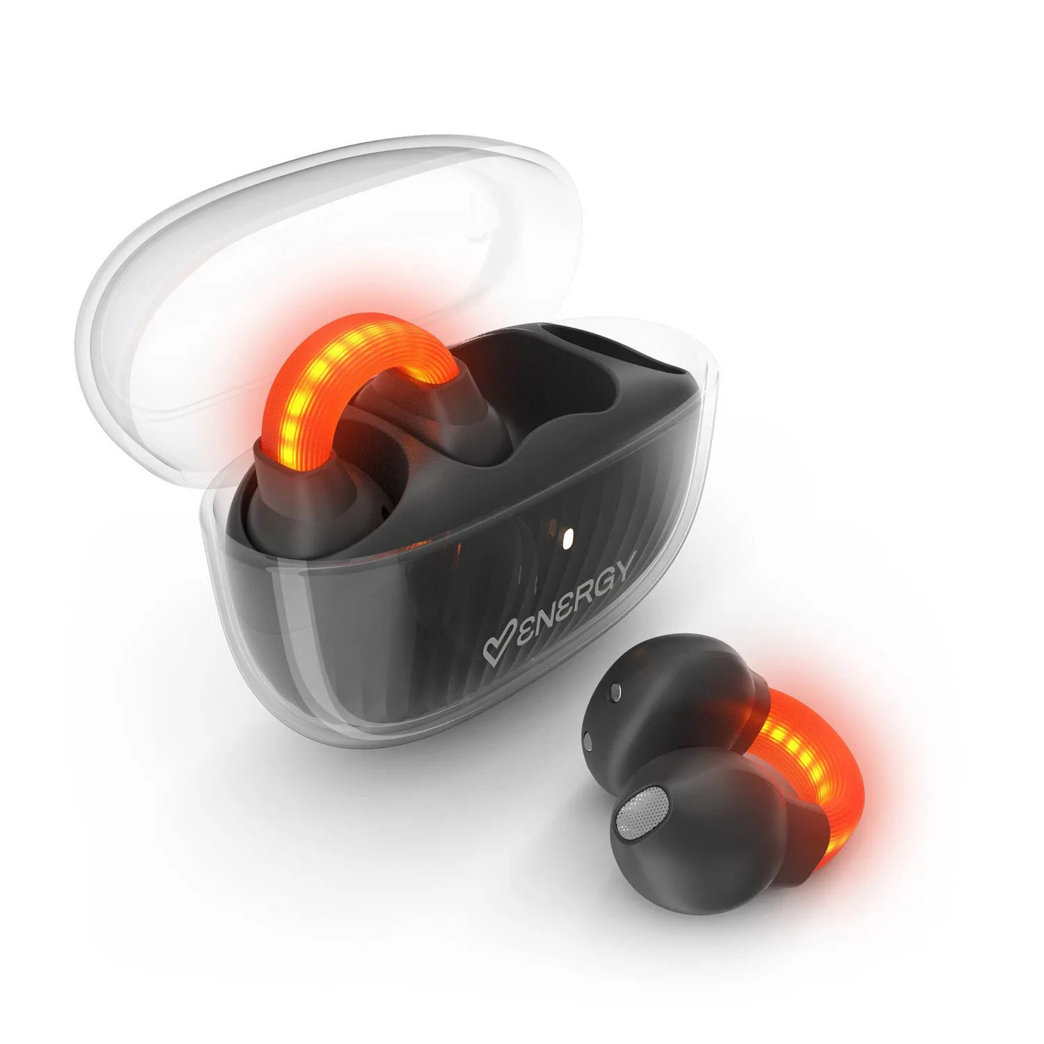 Energy Sistem LightPods écouteurs open sound noir IPX4