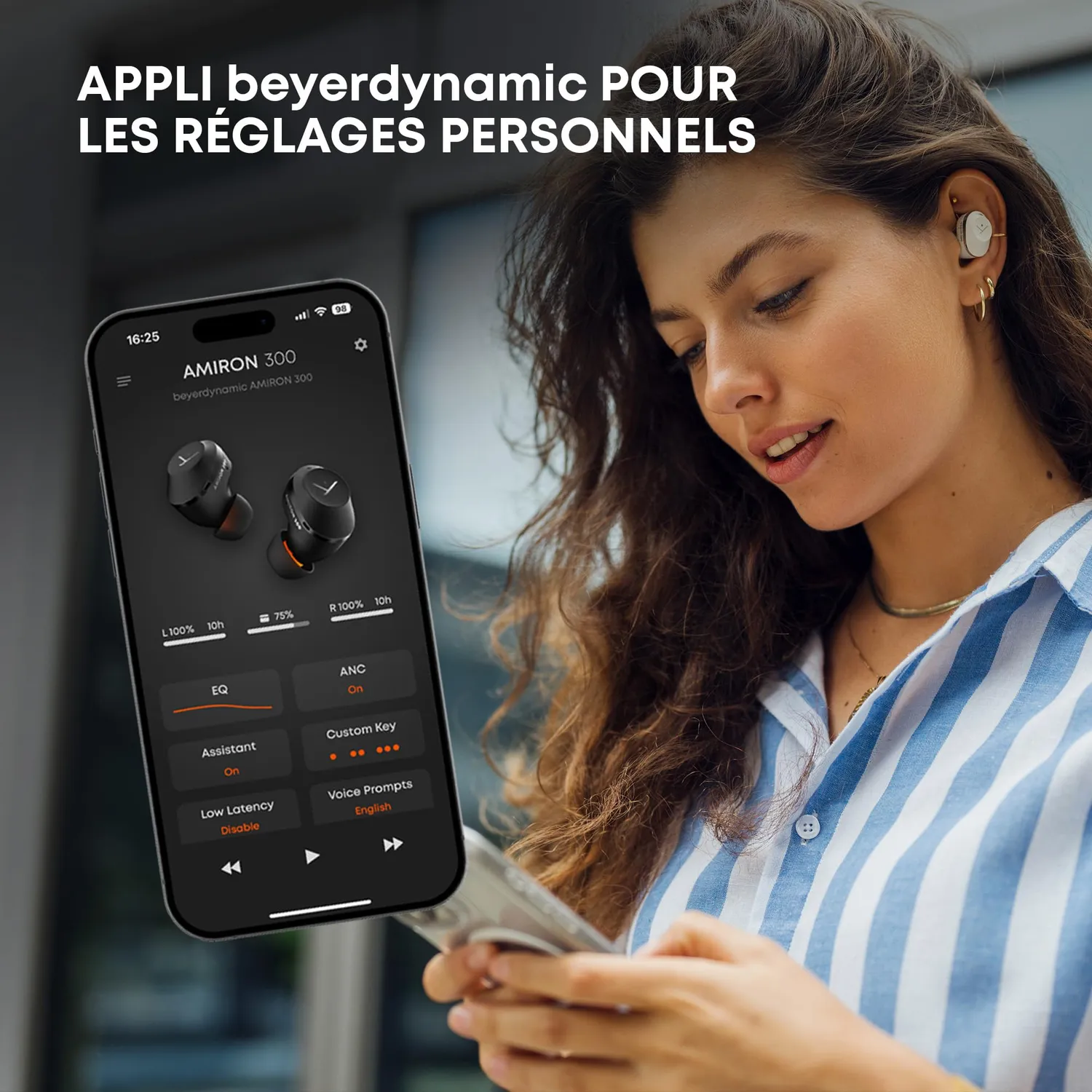 beyerdynamic Amiron 300 écouteurs true wireless noir ANC