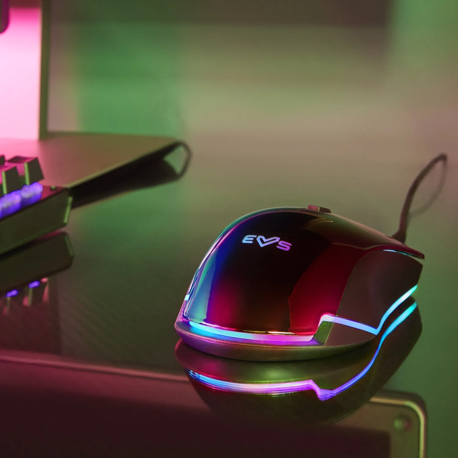 Energy Sistem ESG M3 Neon souris gaming noire RGB miroir