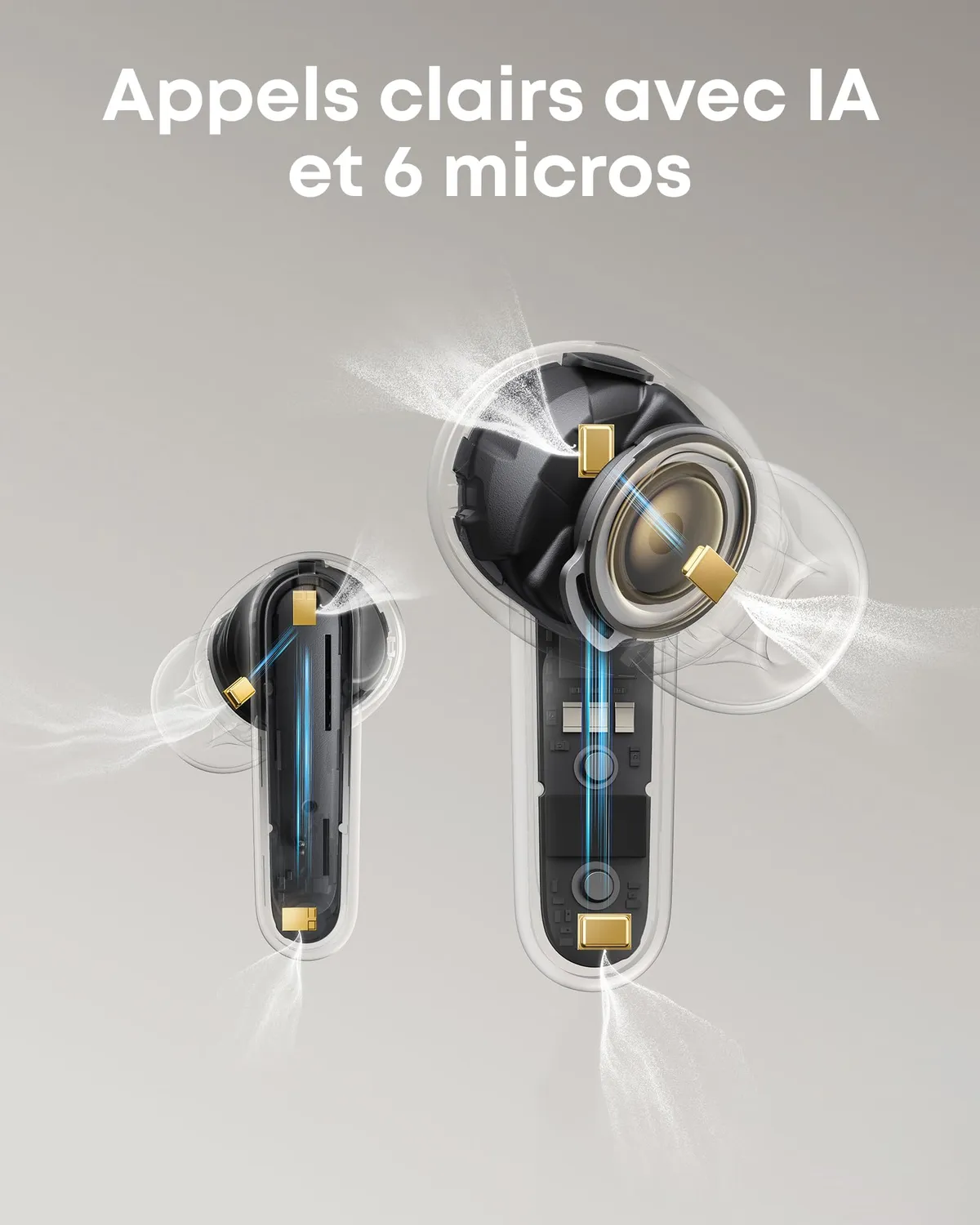 Soundcore P41i écouteurs bluetooth blanc Lightning