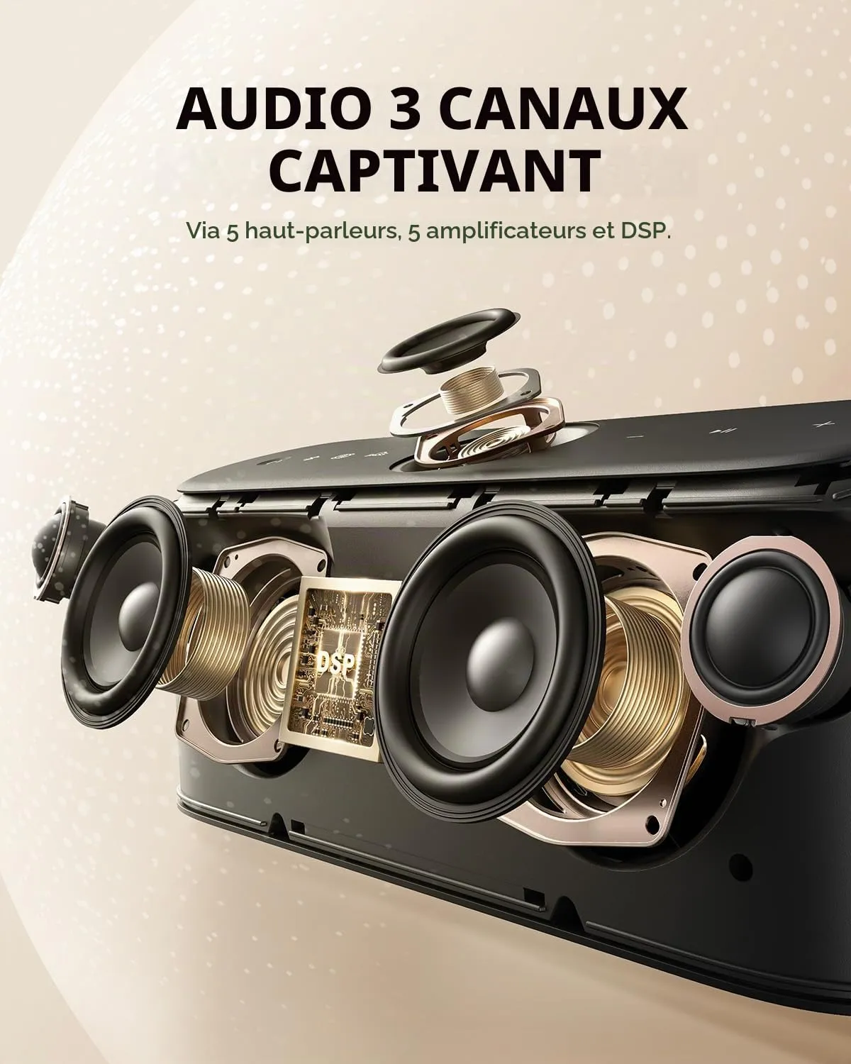 Soundcore Motion X600 enceinte bluetooth noir 50W spatial