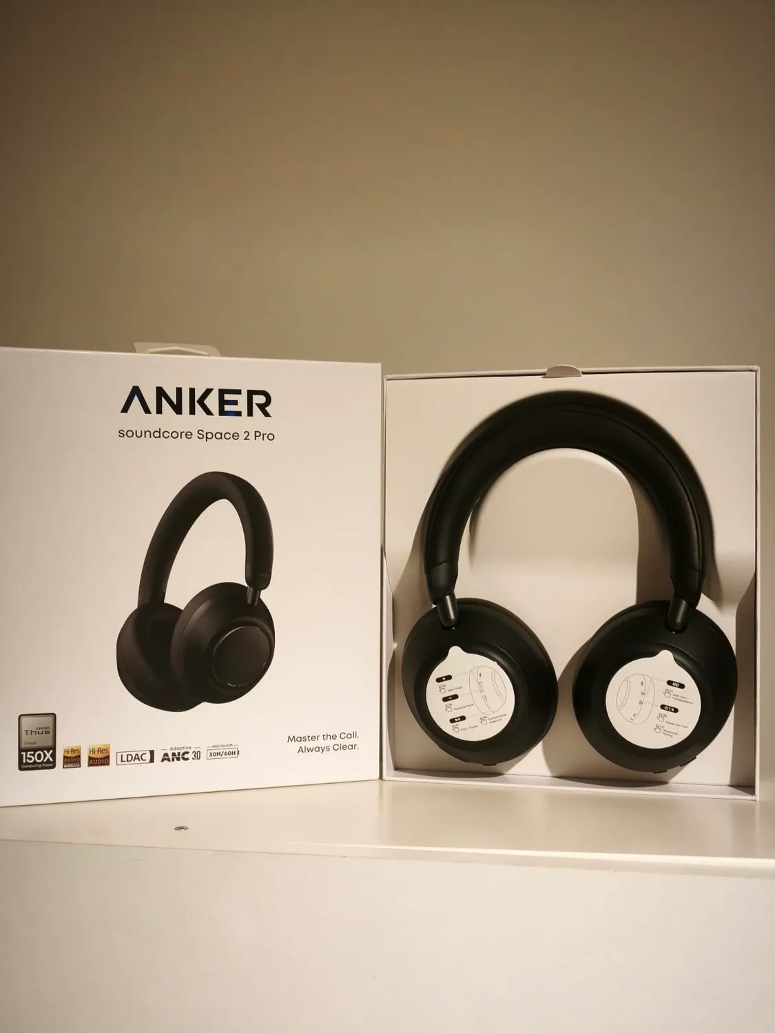 Soundcore Space 2 Pro casque gris crépuscule ANC