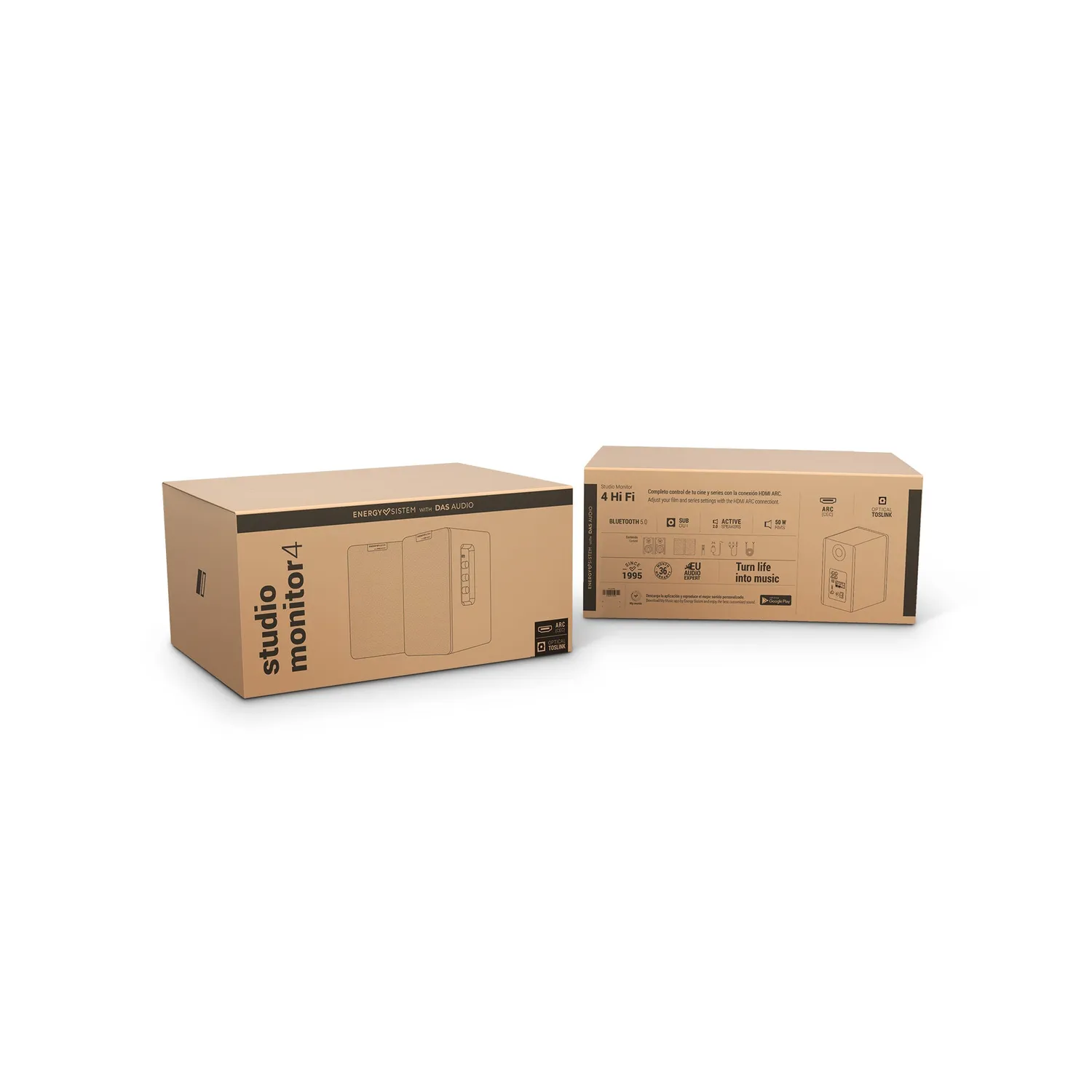 Energy Sistem Studio Monitor 4 Hi Fi enceintes actives paire Bluetooth