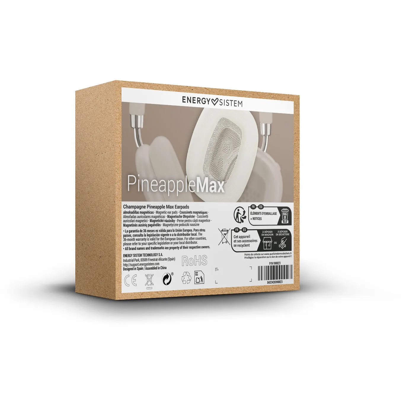 Energy Sistem Pineapple Max coussinets casque Sky effet mémoire