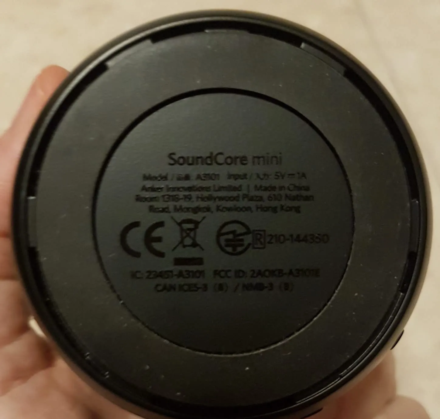 Soundcore Mini enceinte bluetooth noire 15h