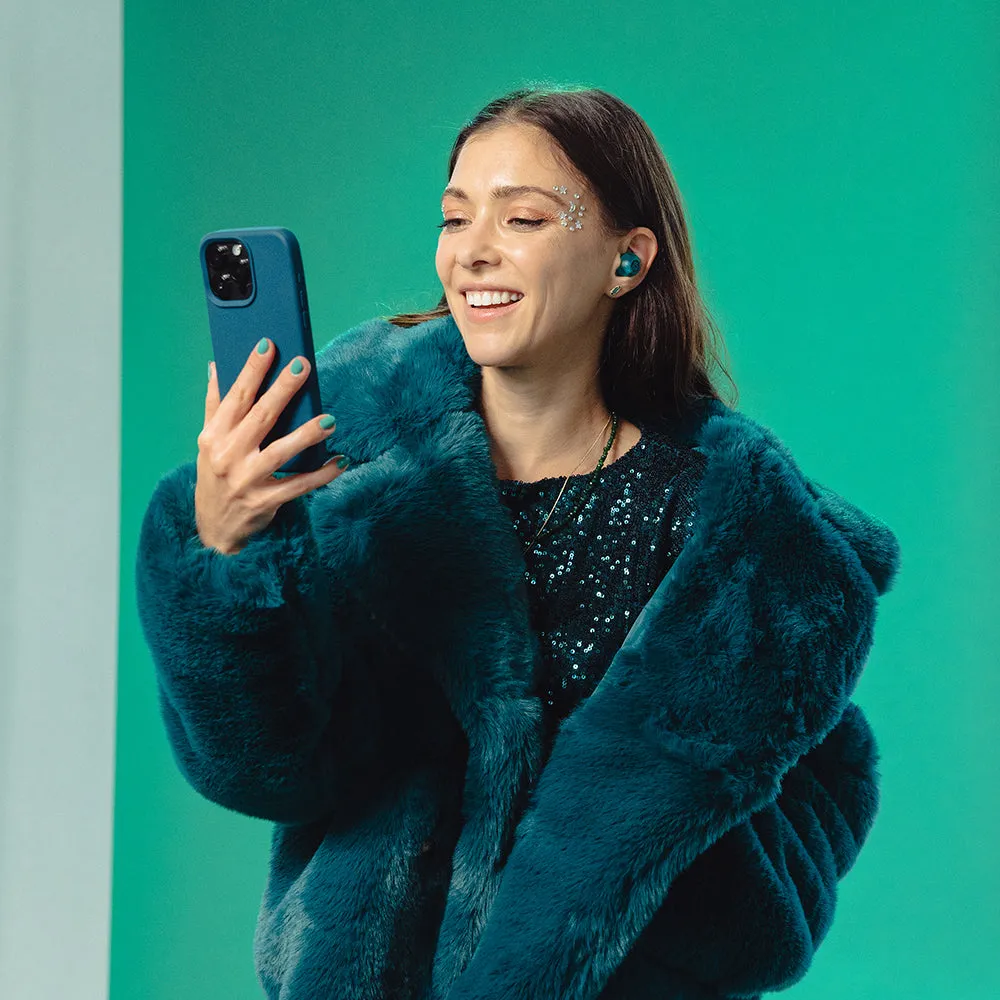 JLab GO Pop ANC ecouteurs bluetooth teal transparent