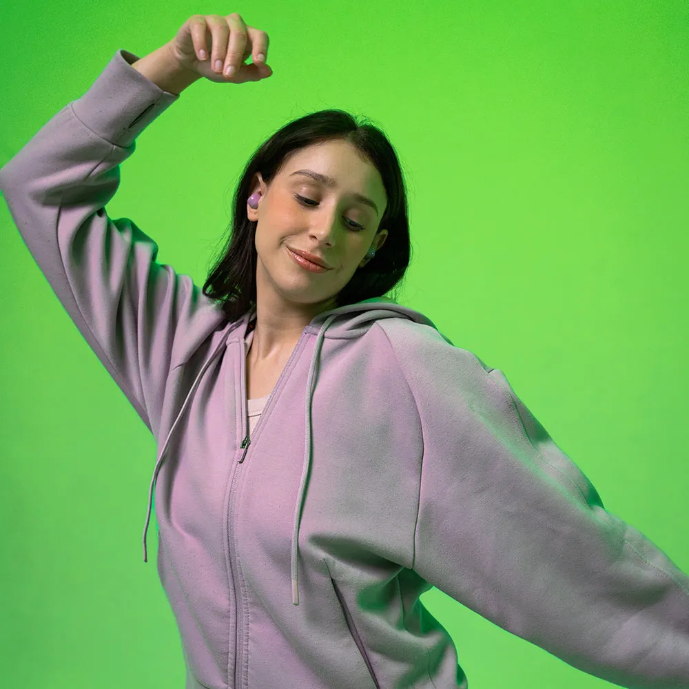 JLab GO Pop+ écouteurs mauve 35h câble intégré