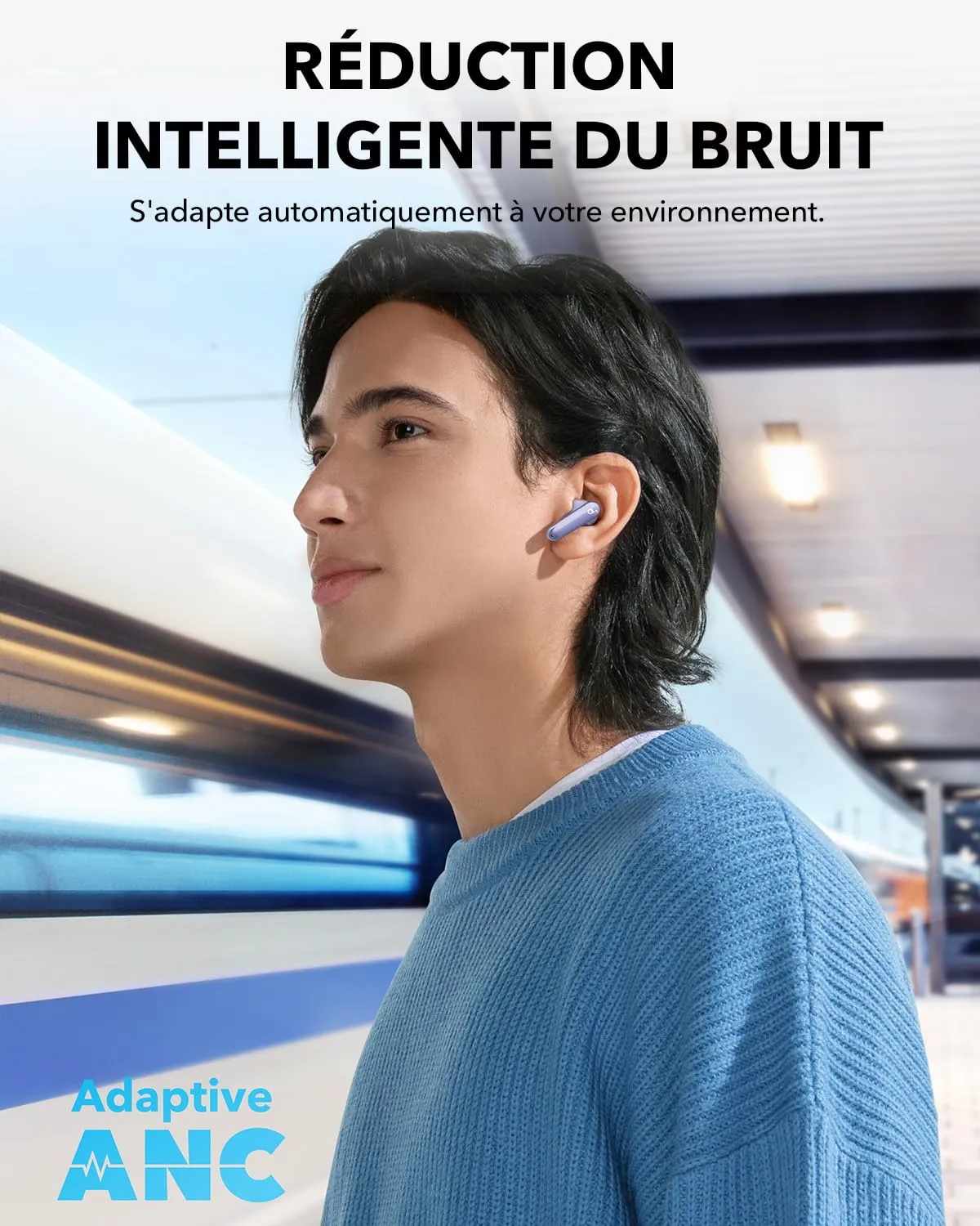 Soundcore by Anker P40i écouteurs bluetooth violet ANC