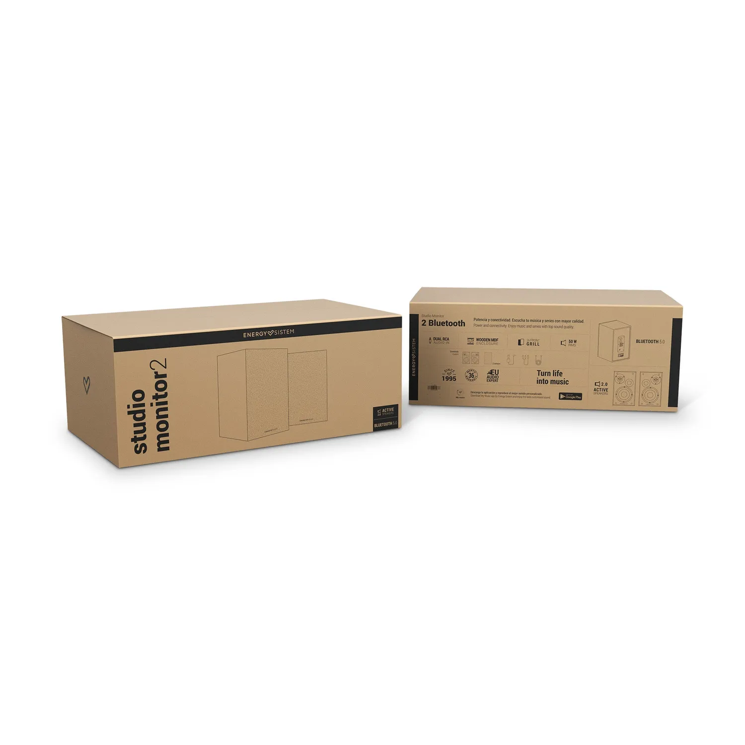 Energy Sistem Studio Monitor 2 enceinte bibliothèque bluetooth